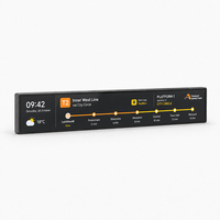 Écran LCD Barre Allongée 37,6 Pouces Android 1920x540 WiFi pour Publicité Intérieure de Bus