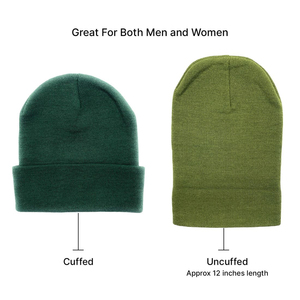 OEM <b>White</b> Plain Beanie Hat Rib Knit Winter <b>Cap</b> Women Men Soft Warm Stretch Skull <b>Cap</b> Wholesale Supplier - Product Image 2