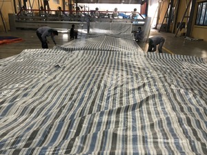 Bâche en PE bleue de haute qualité, imperméable, résistante aux UV, indéchirable, coupe-vent, robuste, écologique, densité tissée 700D-1500D - Product Image 6