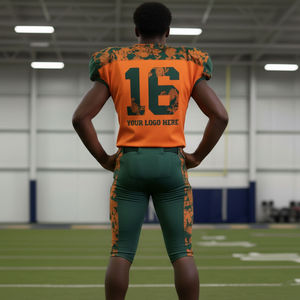 2026 Customizable Short Sleeve Breathable Mesh <b>Material</b> Men's Adult Size American Football Uniform Full Custom Printing Designed - Product Image 2