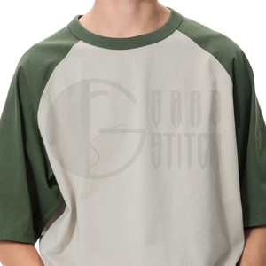 Men's Raglan Sleeve T-shirt Wholesale <b>Baseball</b> Jersey Shirts Custom Color Block Sports <b>Tee</b> - Product Image 3