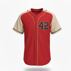 Maillot de baseball unisexe personnalisé, coupe athlétique, tissu respirant, séchage rapide, manches courtes, conçu pour le confort et la durabilité, performance pour le jour du match - Product Image 1