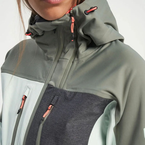 Conjunto de Chaqueta y Pantalones de Esquí para Mujer, Diseño Color Block, Impermeable 10,000mm, Transpirable, Aislado, Ropa de Invierno con Capucha, Poliéster/Nailon - Product Image 4