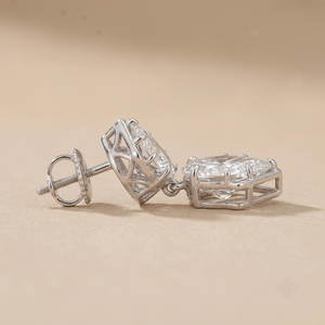Women's 18K White Gold Pear Cut Lab Grown <b>Dangle</b> <b>Diamond</b> <b>Earrings</b> IGI Certified Classic Style Wedding Jewelry Wholesale Price - Product Image 2