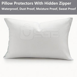 Protector de Almohada Impermeable, Sólido y Liso, con Costuras Resistentes, Tela Premium 100% Poliéster para Uso Doméstico y Hotelero - Product Image 3