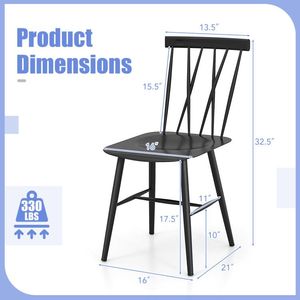 Set Moderno di 2 Sedie da Pranzo con Schienale - Product Image 6