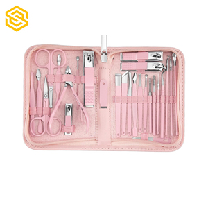 ชุดอุปกรณ์ดูแลเล็บมืออาชีพ ขายส่ง คุณภาพดี ราคาถูก ชุดเครื่องมือทำเล็บมือและเล็บเท้า สแตนเลส สีสันโดดเด่น - Product Image 1