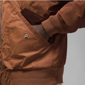 2025 sur mesure hiver grande taille Bomber veste en gros fermeture à glissière Baseball Nylon/Polyester veste de vol - Product Image 5