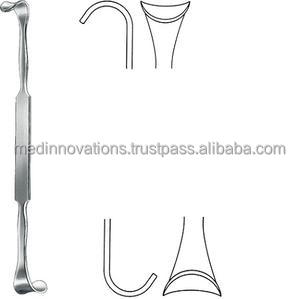 Crochet de trachéotomie réutilisable en acier inoxydable 15 cm à pointe acérée, instruments chirurgicaux ORL certifiés CE par Med Innovations - Product Image 3