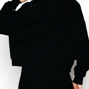 Sudadera con capucha FZ para mujer, color gris estaño oscuro, transpirable, 65% algodón, 35% poliéster, con cremallera completa, corte cropped, acabado lavado, estampado Loopback Shadow - Product Image 6