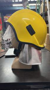 Casco de Seguridad para Bomberos RESQ, Material de Fibra de Vidrio y Cerámica Amarillo, Revestimiento Ignífugo en Polvo, 580 mm, Estilo Dividido, Fácil Operación 2 - Product Image 3