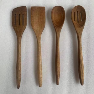 Premium Quality Wooden Spoon Set for Cooking Natural Wood Kitchen Utensils Heat Resistant Tools Available for Sale - Product Image 3