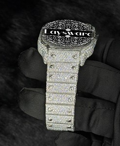Top Selling Fashion VVS1 Moissanite Diamond <b>Skeleton</b> Mechanical <b>Watch</b> Hip Hop Diamond Wristwatch Steel - Product Image 6