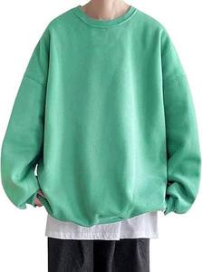เสื้อโอเวอร์ไซส์ทรงหลวมสไตล์เคป๊อปสำหรับผู้ชาย ใส่ได้ตลอดวัน แฟชั่นทันสมัย ทรงปกติ คุณภาพสูง เนื้อผ้านุ่ม โพลีเอสเตอร์/คอตตอน สีพื้น สำหรับฤดูใบไม้ร่วง - Product Image 4