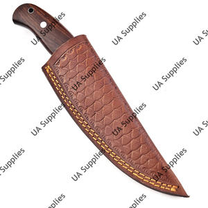 มีดสกินเนอร์เหล็กดามัสกัสแบบเต็มด้าม ด้ามไม้โรสวูด ปลายหยดน้ำ คมกริบ สำหรับงานกลางแจ้ง ทำเองได้ ระดับมืออาชีพ ใบมีดคงที่ สำหรับล่าสัตว์ - Product Image 6