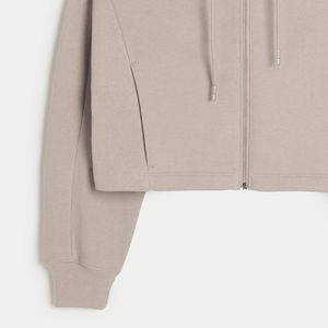 2026 Latest Design Custom Logo Oversized Crop <b>Top</b> Pullover Sweatshirt Cropped Hoody Women Crop <b>Top</b> Hoodies - Product Image 4