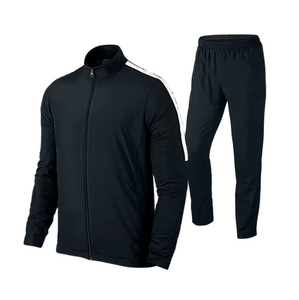Survêtements de sport pour hommes à bas prix, avec bandes latérales, style streetwear, ensemble de jogging respirant, survêtement zippé, vente en gros - Product Image 3