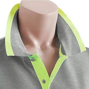 Polo classique pour femme avec patte de boutonnage, élégant et ajusté, en tissu doux et extensible, style décontracté - Product Image 5