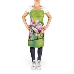 Mississippi Magnolia Watercolor Unisex Large Multicolor <b>Apron</b> for Cooking Baking Crafts <b>Gardening</b>-for Adult Women and Men - Product Image 2