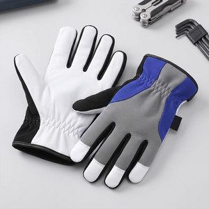 Gants de mécanicien en cuir de chèvre de haute qualité, avec poignet élastique, respirants, résistants à la chaleur, robustes, pour la sécurité industrielle, doux - Product Image 3