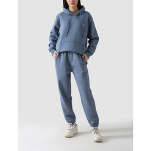 ชุดวอร์มแบบสวมหัวสำหรับผู้หญิงชุดวอร์มแบบสวมหัวมีขอบเป็นโครงผ้าฝ้าย - Product Image 1