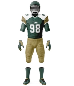 Uniforme de football américain de haute qualité à prix raisonnable, unisexe, confortable, léger, imprimé sur le devant, séchage rapide, 100% polyester - Product Image 3