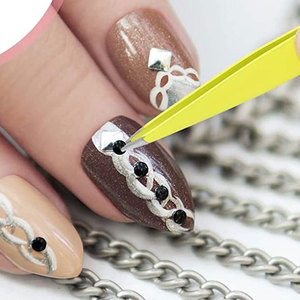 Pince à épiler en gros pour sourcils, en acier inoxydable, à pointe fine de précision, outil de beauté pour le visage, pince à épiler pour nail art - Product Image 6