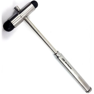 Marteau réflexe de diagnostic, brosse à aiguille, examen neurologique musculaire, outil médical de bonne qualité, 18 cm, manuel, en acier inoxydable - Product Image 2