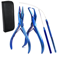 Kit d'extension de cheveux Microlink, outil de pose de micro-perles, pince de retrait de micro-perles, acier inoxydable de qualité chirurgicale, Cross Edge Corporation CEC-A-033