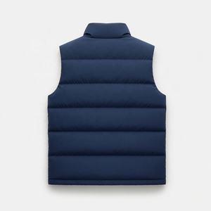 OEM Custom Logo <b>Winter</b> Solid Outdoor Men's <b>Quilted</b> Puffer Down Gilet Freestyle Streetwear Warm Puffer Vest For Men - Product Image 2