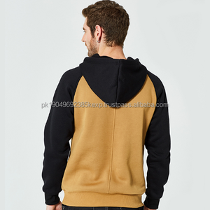 Custom Logo Printed Autumn Classic Color Contrast Shoulder <b>Long</b> Sleeve <b>Hoodie</b> Fashion Heavyweight <b>Oversized</b> Men Hoodies - Product Image 3