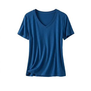 T-shirt femme personnalisé en gros, qualité supérieure, coton respirant, séchage rapide, t-shirt femme uni teint sur mesure - Product Image 5