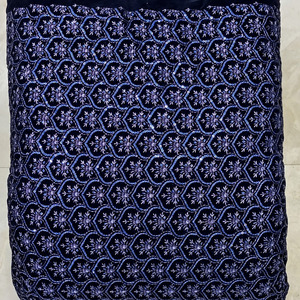 Velvet Embroidered Fabric Designer Fabric Luxury Fabric Velvet Lace Fabric for <b>Modest</b> Fashion Garment Manufacturing Export EU UK - Product Image 6