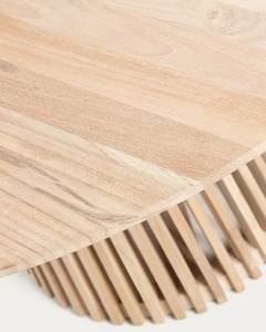 Mesa de Comedor Contemporánea de Teca – Mesa de Madera Sólida de Perfil Delgado con Tablero de Listones para Hogares Modernos y Proyectos Comerciales - Product Image 4