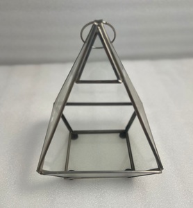 Luxury Glass <b>Lantern</b> <b>Candle</b> <b>Holder</b> For Indoor Outdoor Wedding And Festive Table Decoration Accessories - Product Image 1