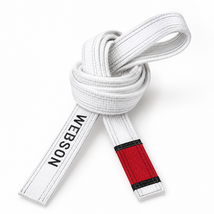 Ceintures de judo de haute qualité à prix raisonnable, best-sellers, faible MOQ, matière respirante en polyester/coton, WEBSON Sports unisexe - Product Image 3