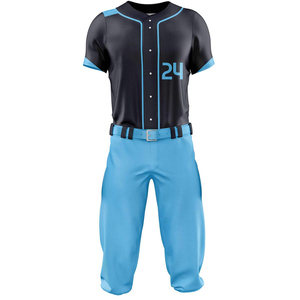 Uniforme de Béisbol de Último Diseño y Nuevo Estilo, Uniforme de Béisbol de Color Sólido de Primera Calidad para Venta en Línea, Venta Directa de Calidad - Product Image 2