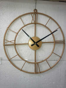 Antique Style Mosaic Glass Hanging Iron <b>Wall</b> <b>Clock</b> Single Face Modern Design with High Quality Metal Needle Display - Product Image 6