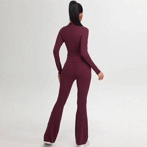 Luxury Yoga Set Premium Quality Fitness Workout Outfit Seamless Stretchable Breathable Gym Activewear for <b>Women</b> - Product Image 6