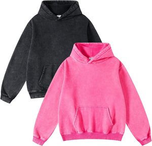 เสื้อสเวตเชิ้ตสตรีทแวร์ผู้ชาย ขายส่ง ปักโลโก้ได้ ผ้าฟลีซหนานุ่ม ทรงโอเวอร์ไซส์ เสื้อกันหนาวเรียบง่าย - Product Image 2