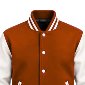 Veste universitaire décontractée pour homme, style baseball, avec manches longues, ourlet côtelé et fermeture à boutons-pression sur le devant - Product Image 3