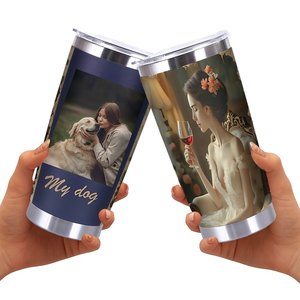 20oz Stainless Steel Tumbler Double Wall <b>Insulated</b> All Season Drink <b>Cup</b> With Lid - Product Image 2