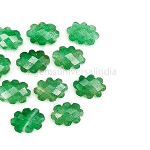 Quartz vert naturel en forme de nuage, 14 mm, facetté, sculpté, pierre précieuse, breloque en cristal pour la fabrication de bijoux, prix de gros, en vrac - Product Image 6