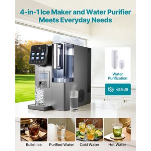 Dispensador de Agua 4 en 1 para Encimera/Escritorio, Máquina de Hielo, Agua Fría/Caliente a Temperatura Ambiente, 6 Etapas de Ósmosis Inversa - Product Image 2