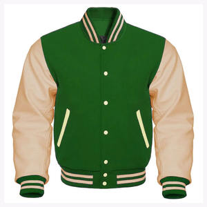 Chaqueta Varsity de Béisbol con Mangas de Cuero y Bordado Personalizado, Venta Caliente, Fabricante Profesional, Chaqueta Varsity de Alta Calidad para Hombre - Product Image 2