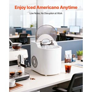 Macchina per il Ghiaccio Portatile da Banco, 7 Cubetti, Autopulente, 26 Libbre/Giorno, Ghiaccio Pronto in 6 Minuti, Elettrodomestico da Cucina con Paletta per Ghiaccio - Product Image 6