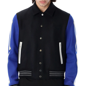 Low Moq Vintage <b>Men</b> <b>Letter</b> Embroidered Logo Baseball Bomber Letterman <b>Jackets</b> Custom Leather Varsity <b>Jackets</b> Wholesale - Product Image 4