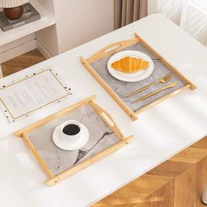 Plateau alimentaire en bois naturel, assiette et plat de présentation haut de gamme pour la restauration hôtelière, service multifonctionnel en gros à bas prix - Product Image 4