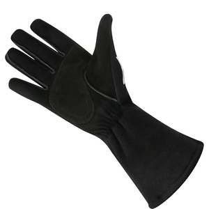 Gants de course unisexes à doigts complets, imprimé squelette noir et blanc, antidérapants, pour la conduite en extérieur, en polyester et nylon, impression par sublimation - Product Image 2