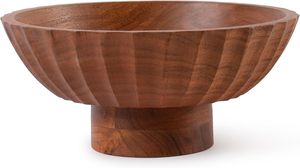 Minimalist Handmade Polished Natural Wood Double Walled Live Edge Serving <b>Bowl</b> for Salad Fruits Snacks Eco-Friendly Kitchen - Product Image 2